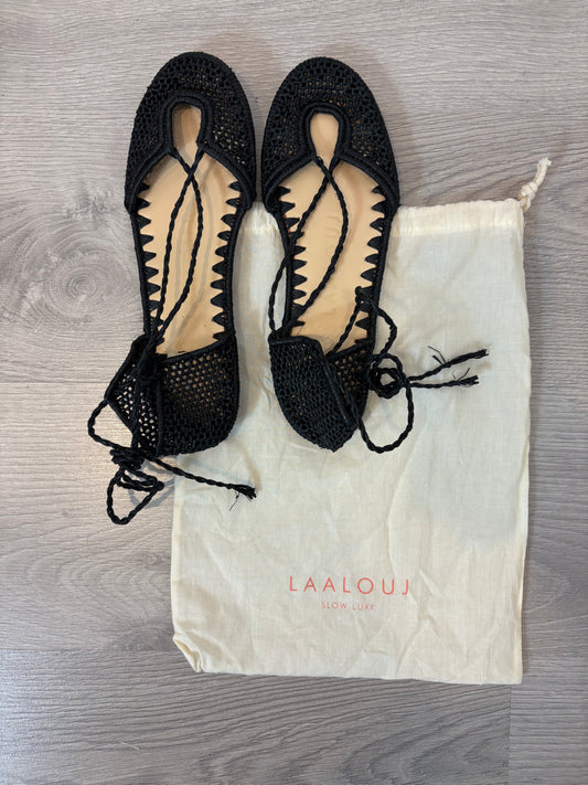 LAALOUJ. Bailarina rafia crochet en negro