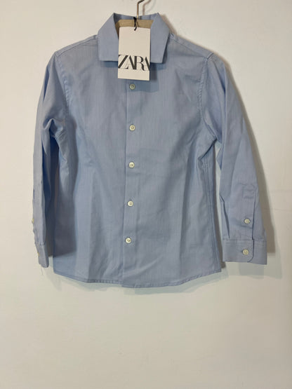 ZARA. Textured blue shirt. Size 6 years