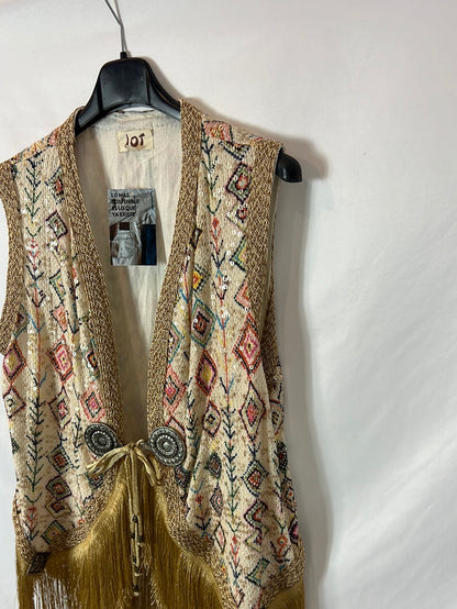 JOT. Chaleco lentejuelas y flecos TU