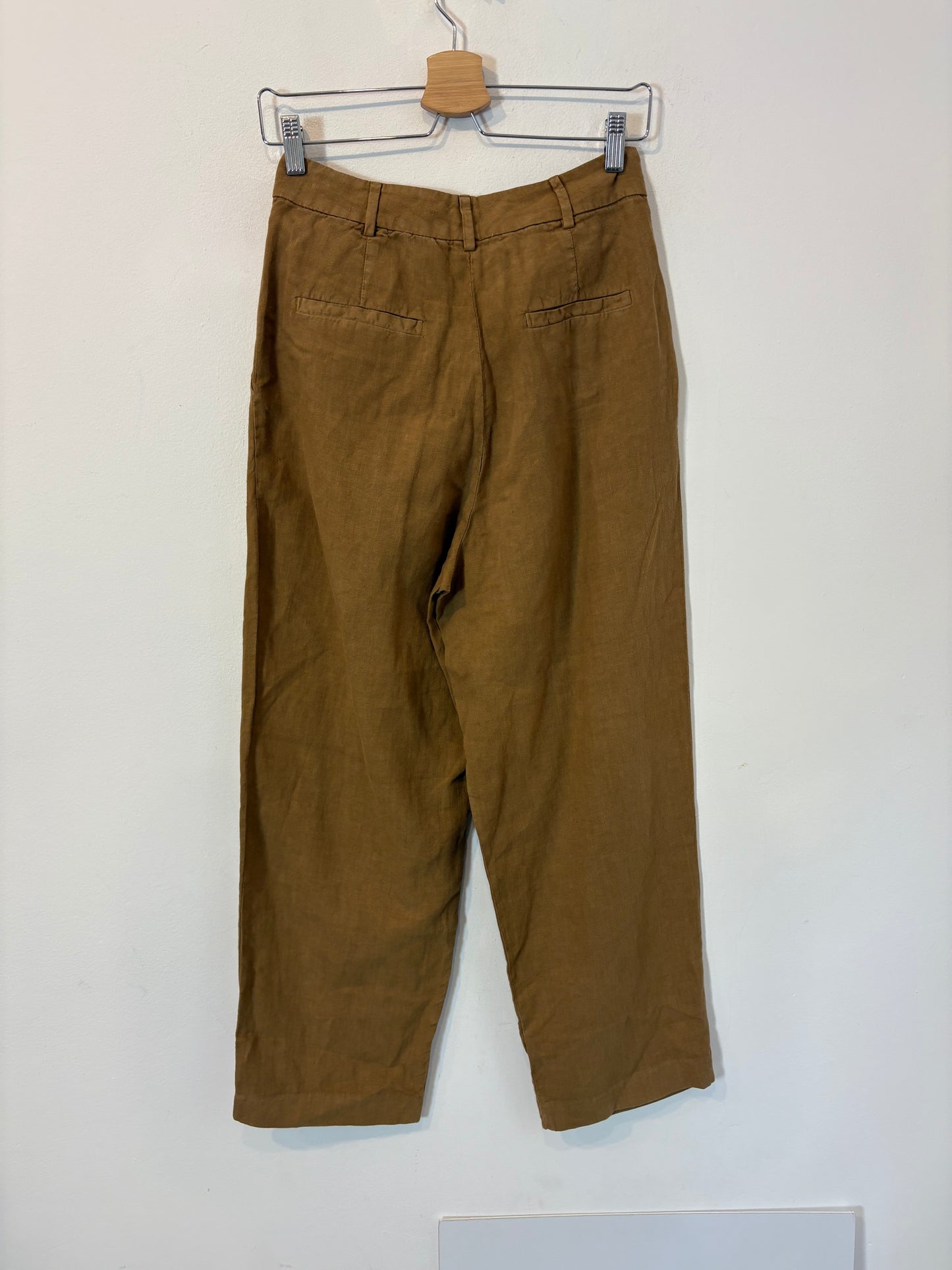 MASSIMO DUTTI. Pantalón marrón claro mezcla