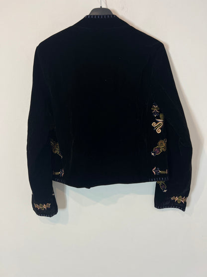 TOP QUEENS. Chaqueta terciopelo bordada. T XS/S