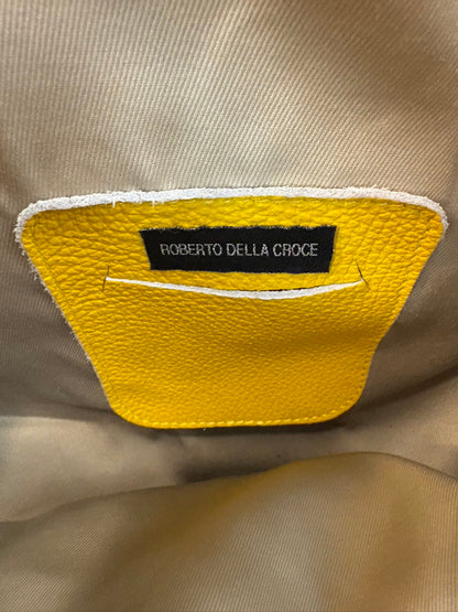 ROBERTO DELLA CROCE. Bolso tote piel asa bambú