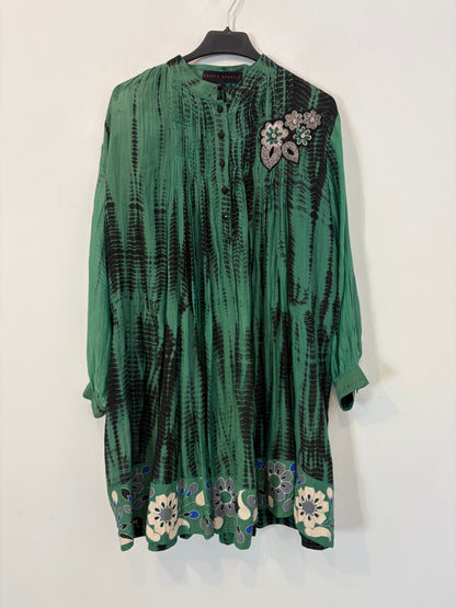KAVITA BHARTIA. Vestido corto estampado