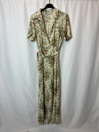 ZARA. Long flowing floral dress. TS