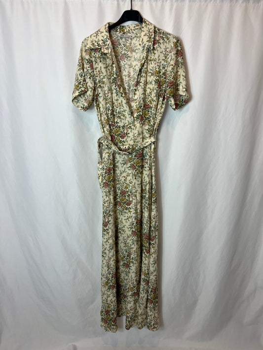 ZARA. Long flowing floral dress. TS