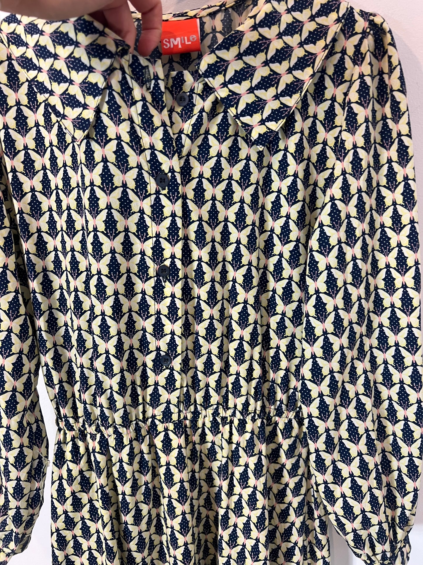 SMILE. Vestido largo mariposas