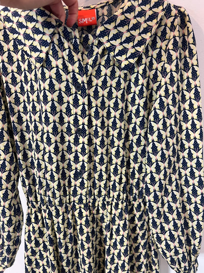 SMILE. Vestido largo mariposas