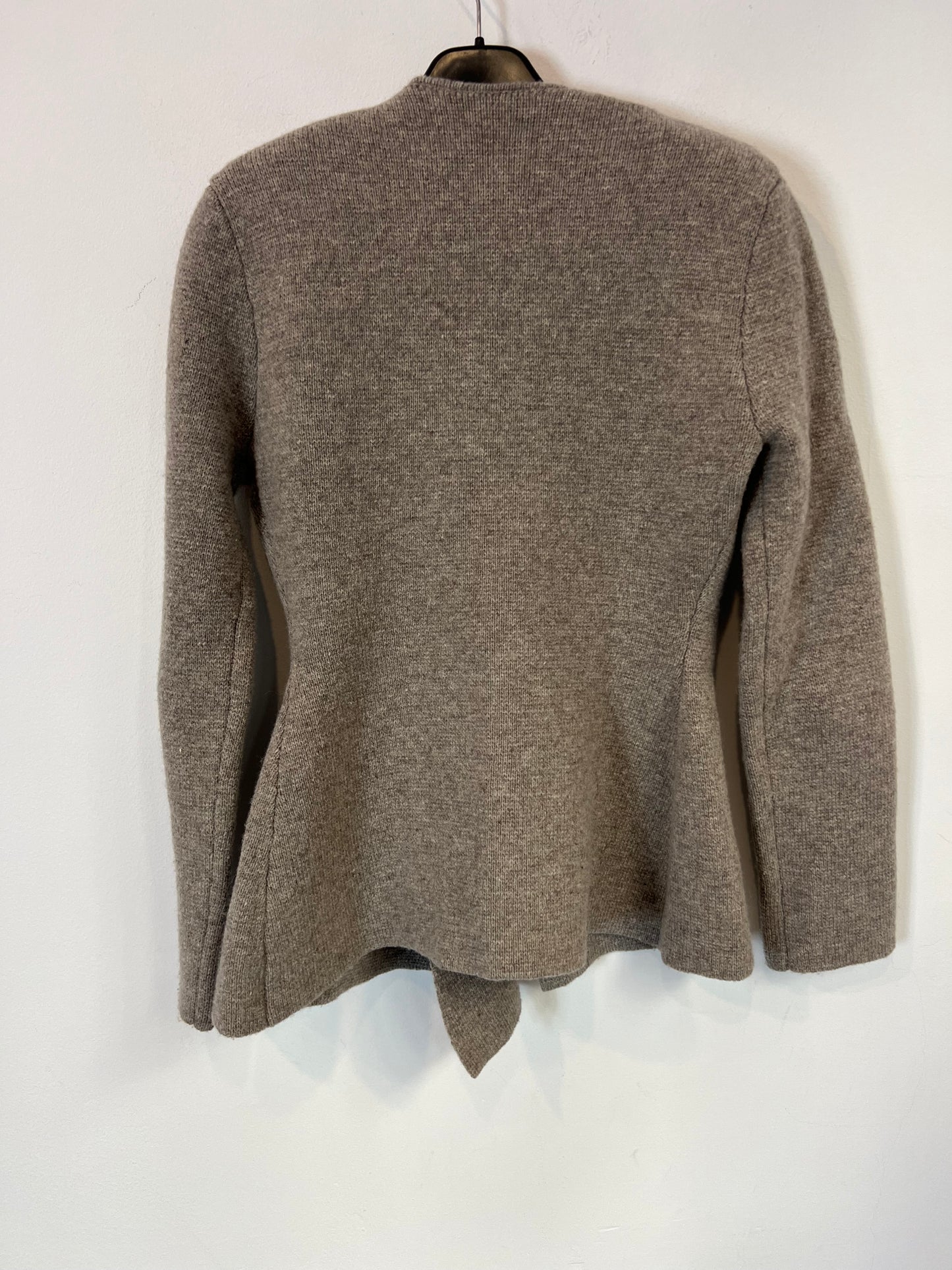 ZARA. Chaqueta lana color topo cruzada. TS