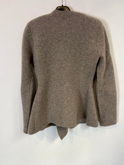 ZARA. Chaqueta lana color topo cruzada. TS