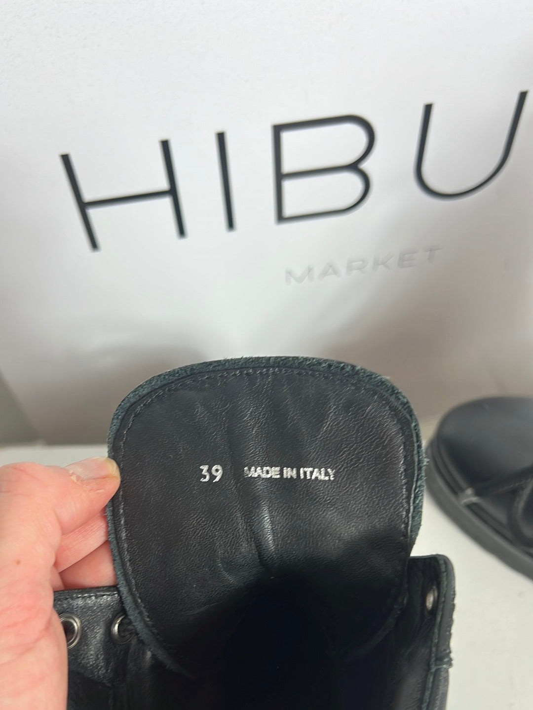 MIU MIU. Black lace-up heeled ankle boots. Size 39