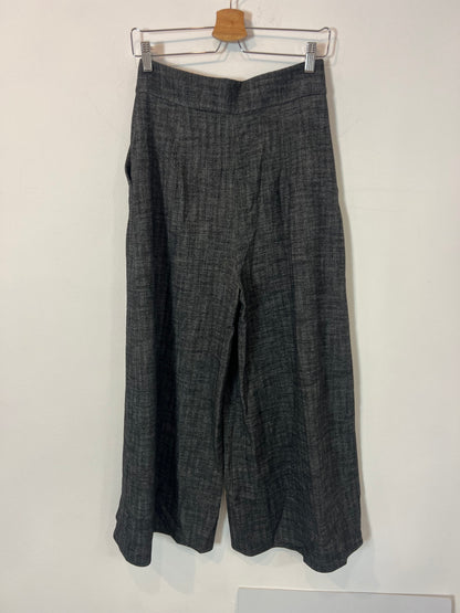 ZARA. Pantalón textura gris jaspeado. T S