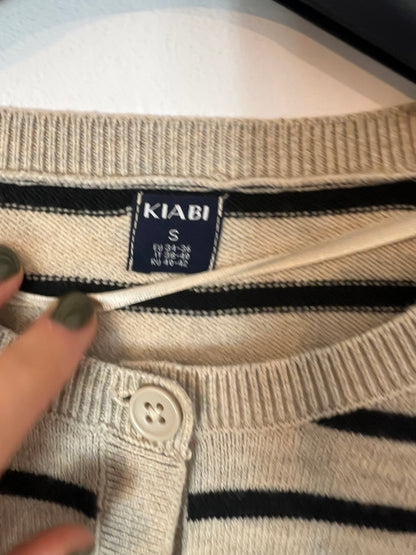 KIABI. Rebeca beige de rayas T.s