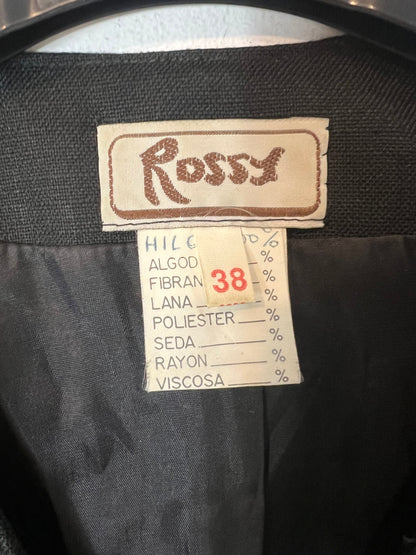 ROSSY. Chaqueta negra vintage