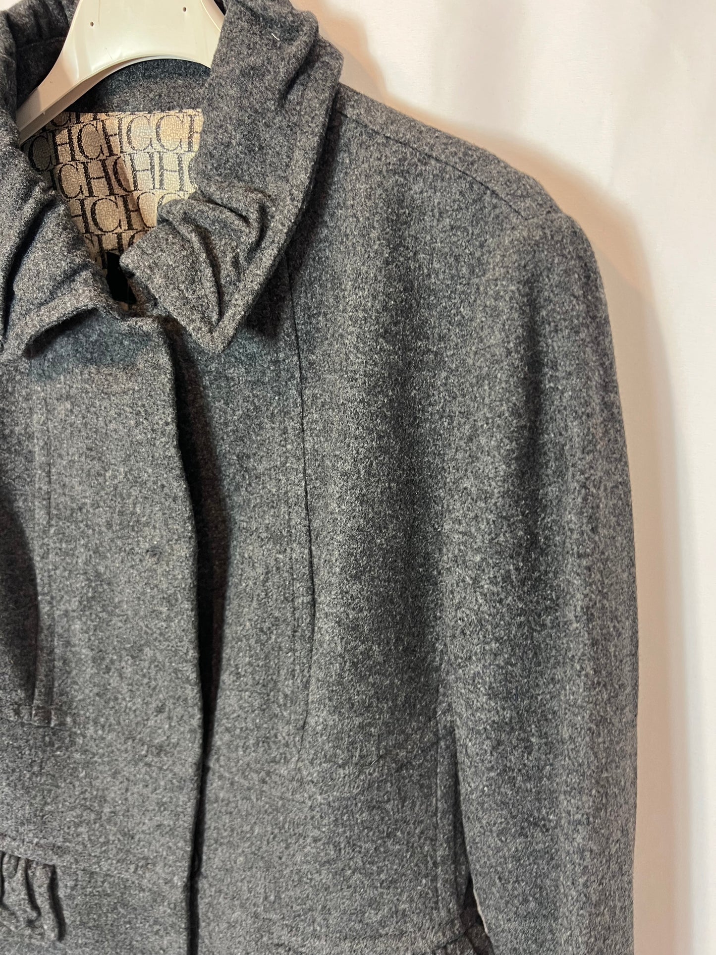 CAROLINA HERRERA. Chaqueta lana gris T xs/s