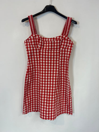 ZARA. Checkered dress. TS