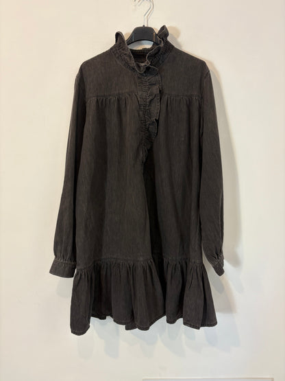 CLAUDIE PIERLOT. Vestido denim corto fluido