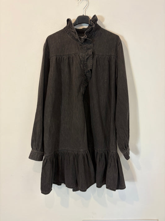 CLAUDIE PIERLOT. Vestido denim corto fluido