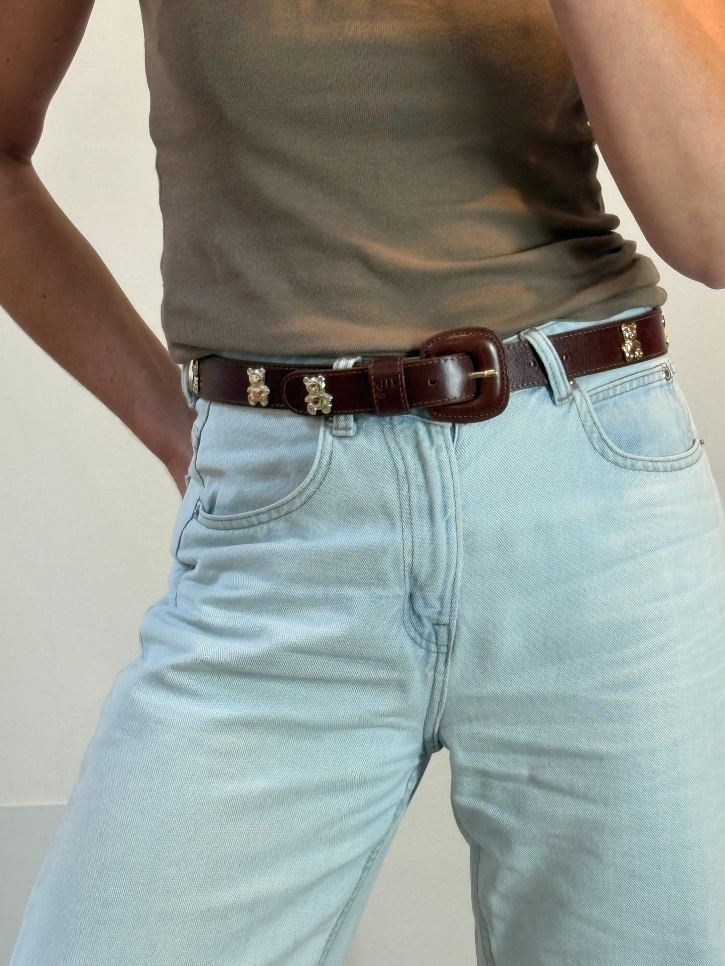 MOM´S GOODS. Cinturón teddy hebilla forrada