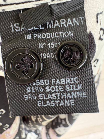 ISABEL MARANT. Blusa estampada seda