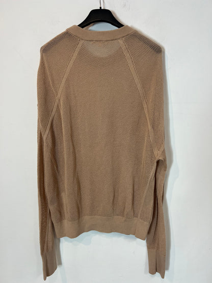 FILIPPA K. Jersey beige rejilla T.s