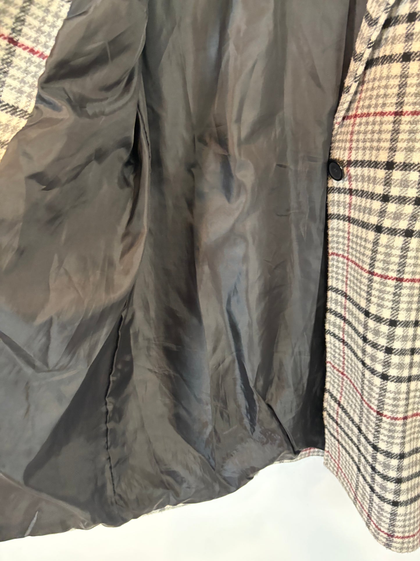 MINTODAY. Checked wool coat. TS