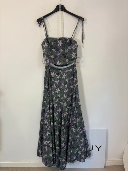 DRAGON GIRL. Total look maxi falda y top estampado