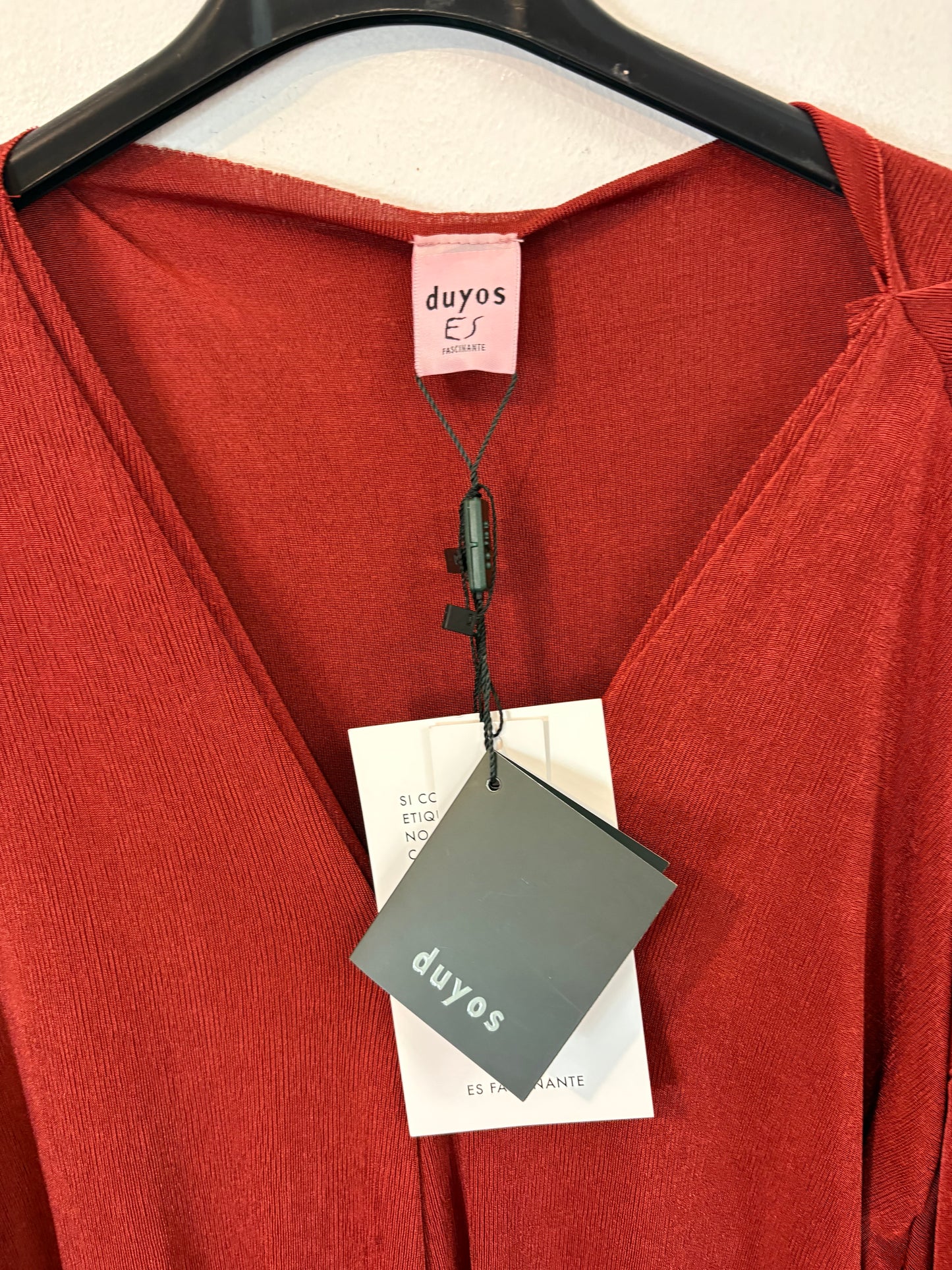 DUYOS. Vestido midi punto elástico