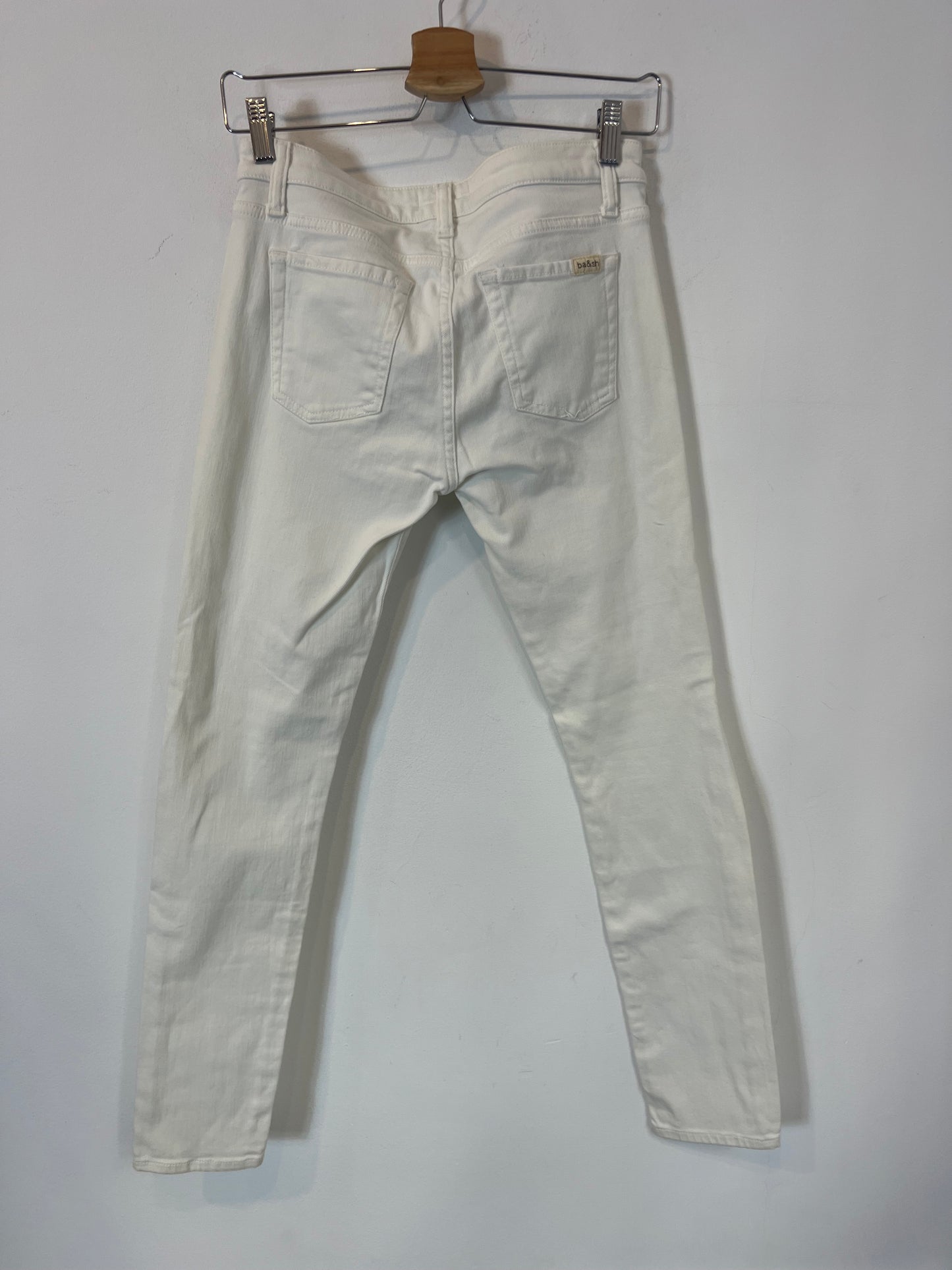 BA&SH. Denim blanco elástico. T 27 (36)