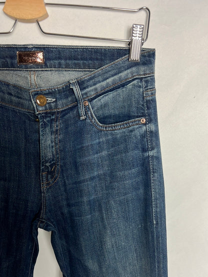 MOTHER. Pantalón denim recto fino. T 26(36)