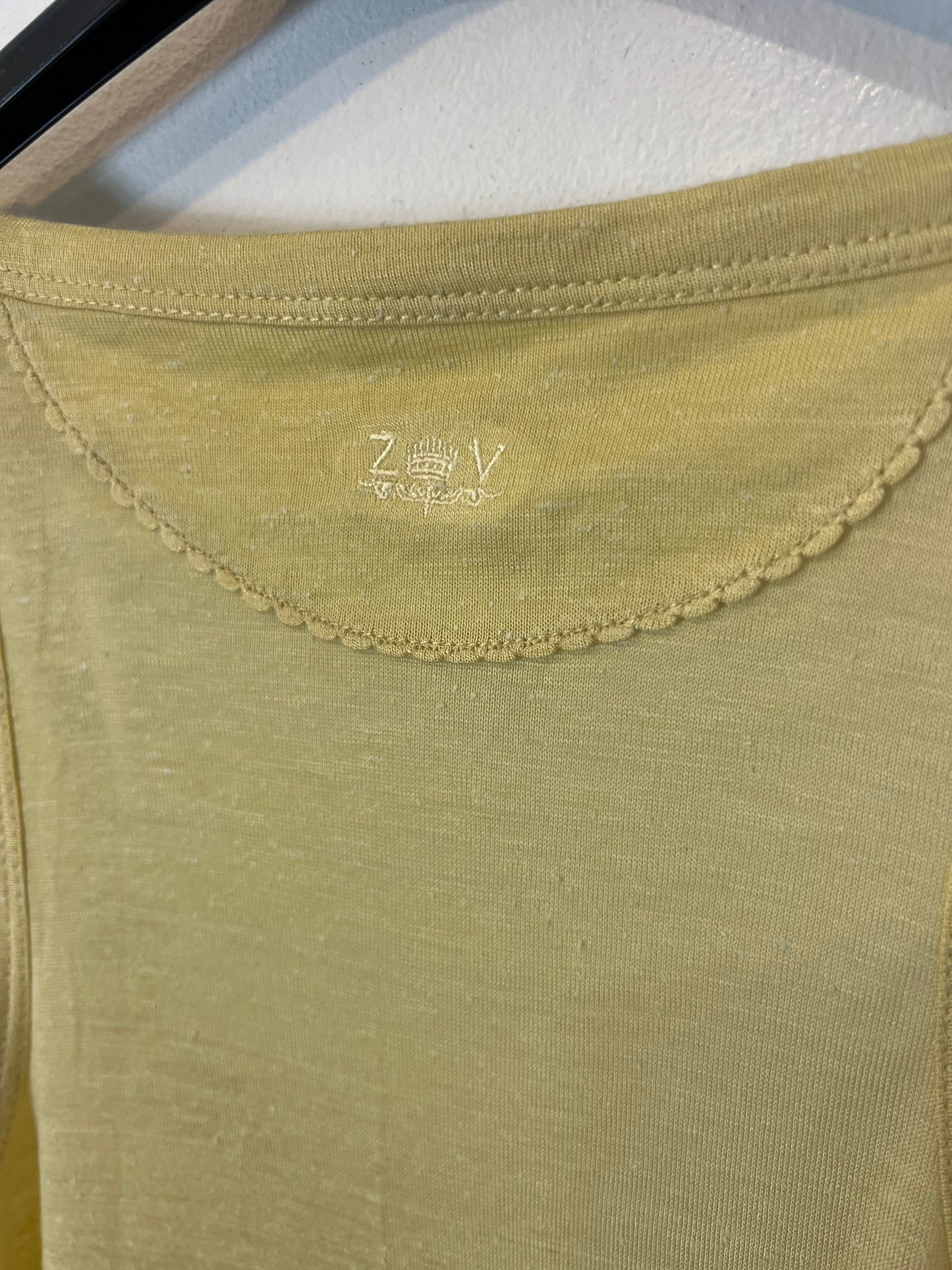 ZADIG & VOLTAIRE. Top tono pastel jaspeado con seda. T S