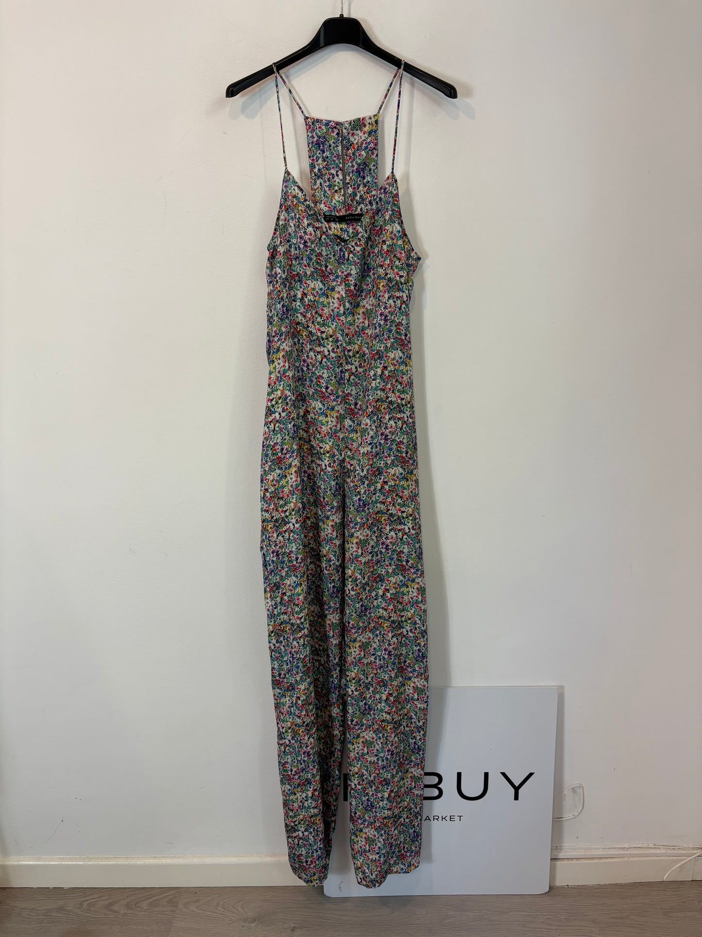 ZARA. Mono largo fluido flores. T M