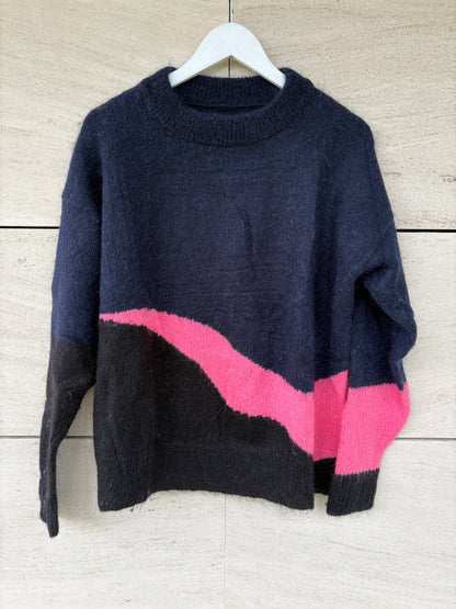 ZADIG & VOLTAIRE. Jersey tricolor mezcla