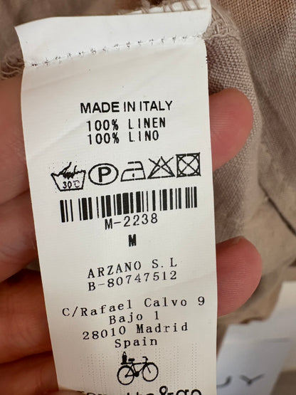 RENATTA&amp;GO. Tan beige linen blazer. TM