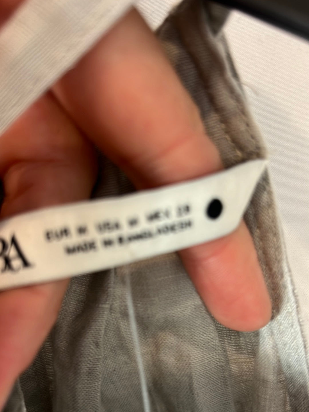 ZARA. top fluido lino T.m