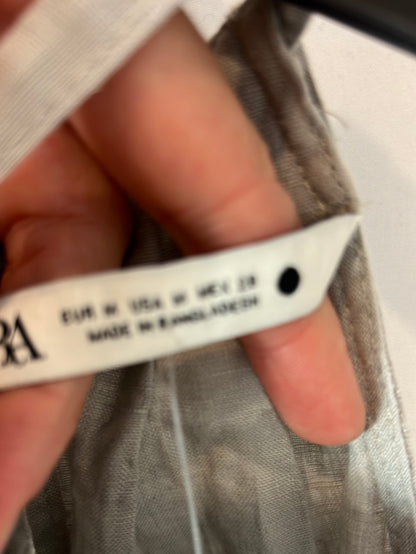 ZARA. top fluido lino T.m