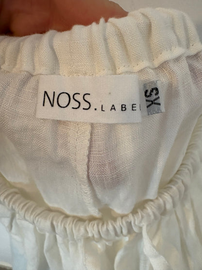 NOSS LABEL. Pantalón blanco lino