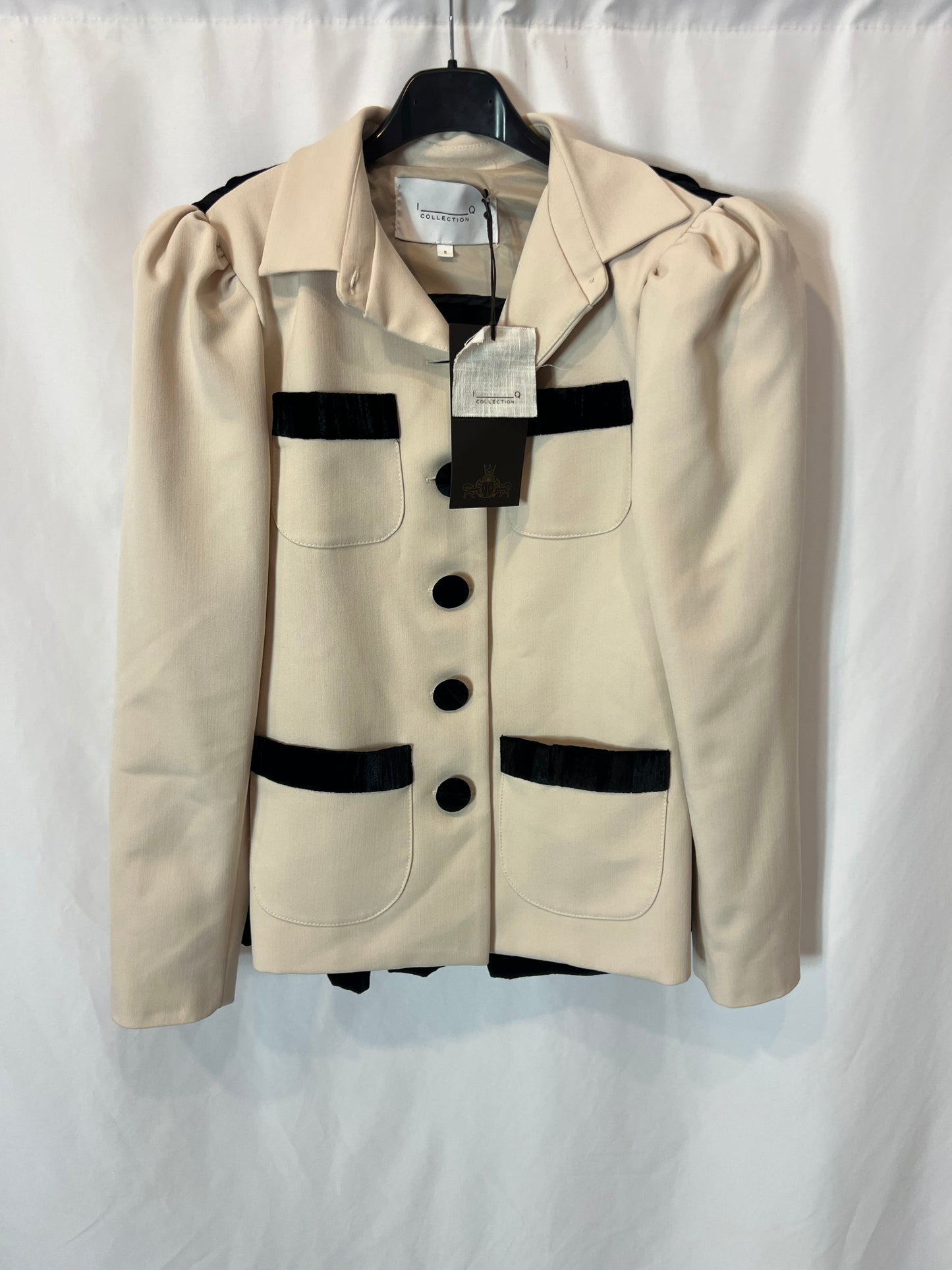 IQ COLLECTION. Blazer bicolor terciopelo T.s