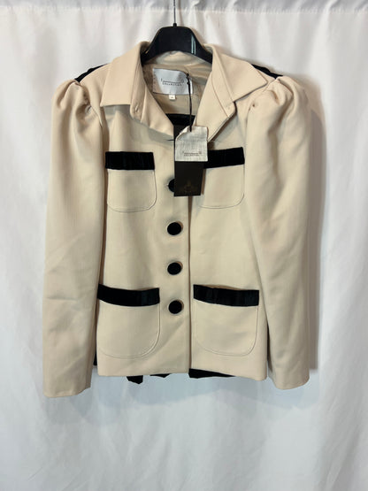 IQ COLLECTION. Blazer bicolor terciopelo T.s