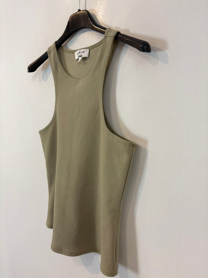 LEGER. Top verde claro textura