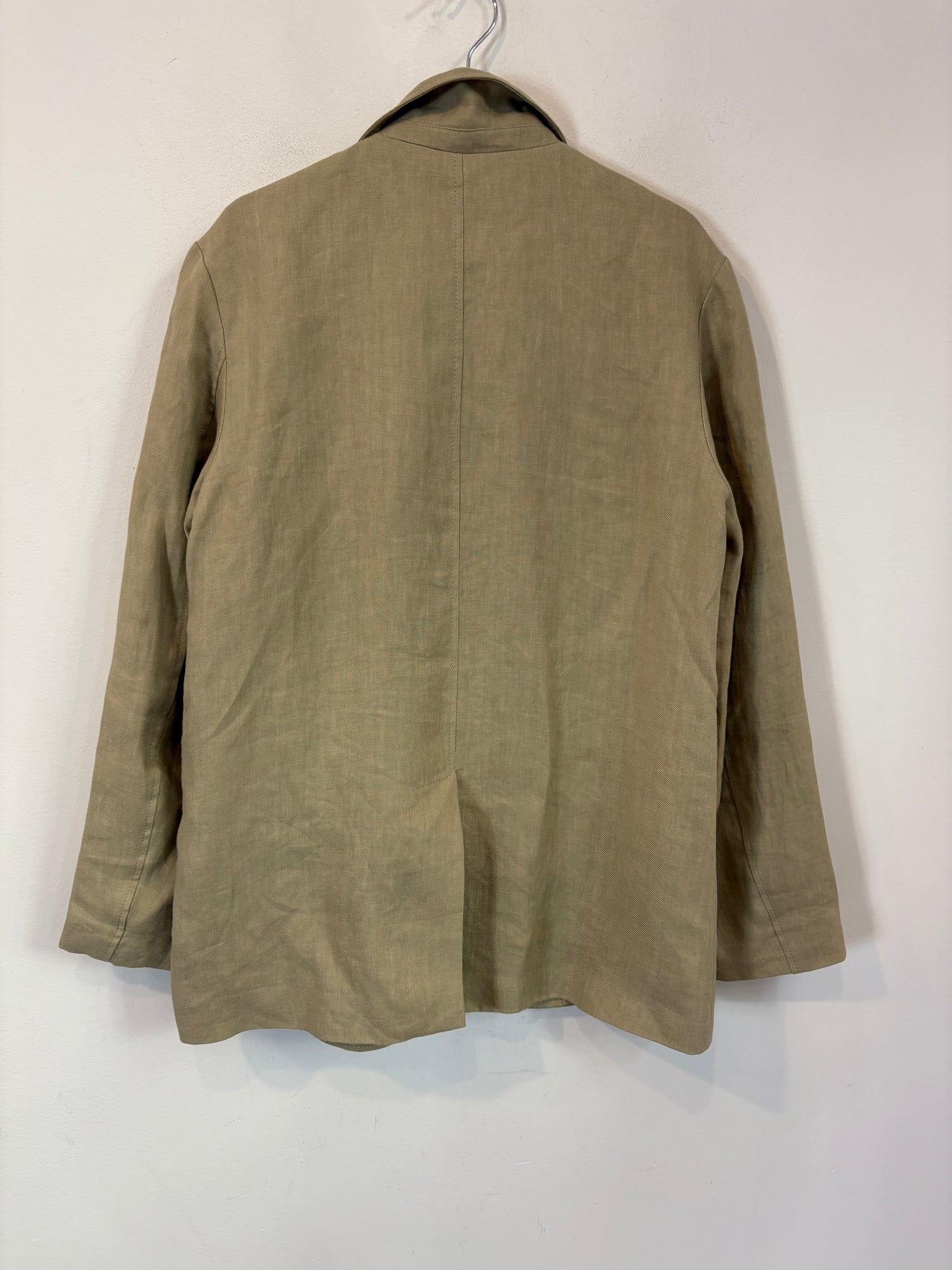 ZARA. Blazer beige lino