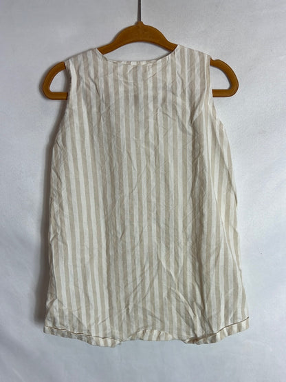 H&amp;M. Beige striped frog and bucket. T 6-9 months