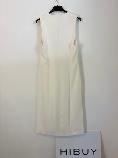 ZARA. Long, flowing white vest. TS