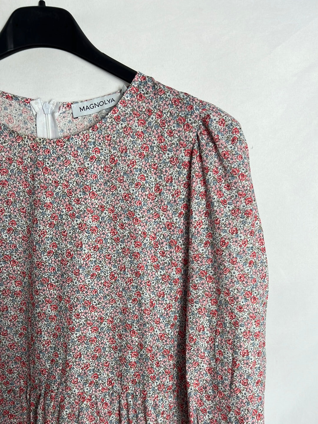 MAGNOLYA. Vestido largo flores T.0(xs)