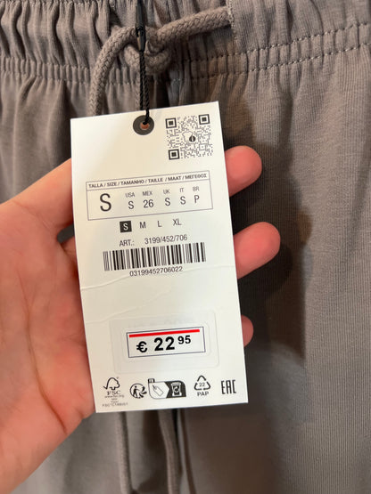 ZARA. Conjunto felpa gris topo. T S