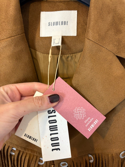 SLOWLOVE. Suede fringed jacket. TS