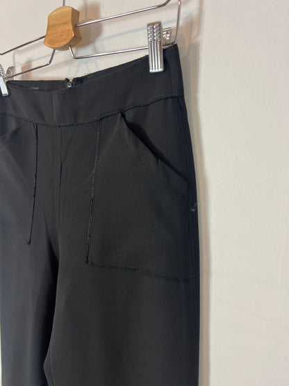 ERRE. Wide-leg black trousers size 36