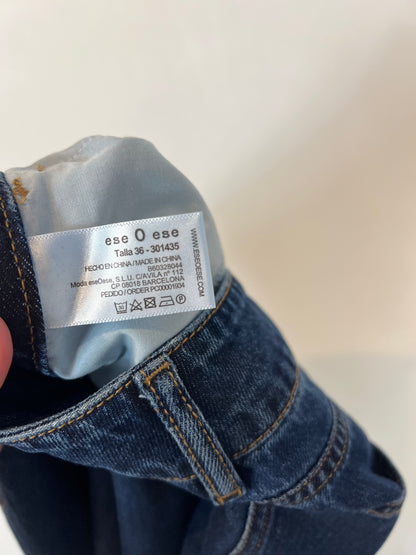 ESE O ESE. Denim oscuro pata ancha