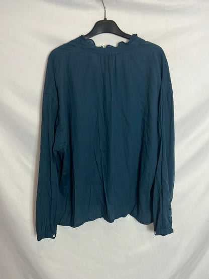 NICOLI. Blusa azul fluida. T M