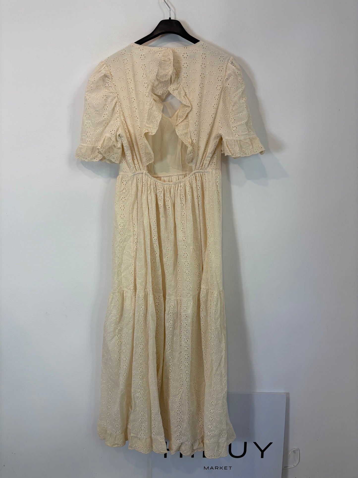 OTRAS. Vestido midi troquelado. T M