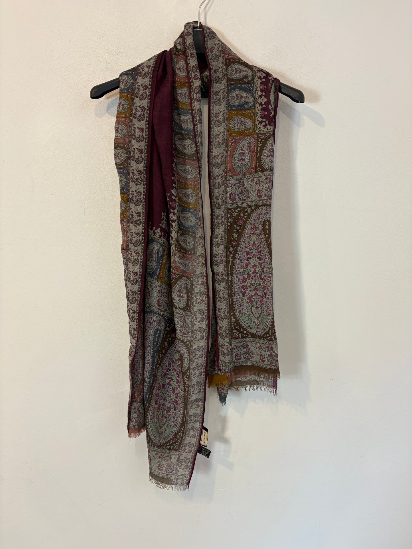 ETRO. Pañuelo estampado seda y lana